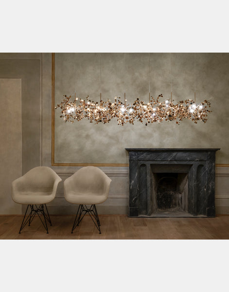 Argent 6 linear multi light pendant 2 | Terzani shop